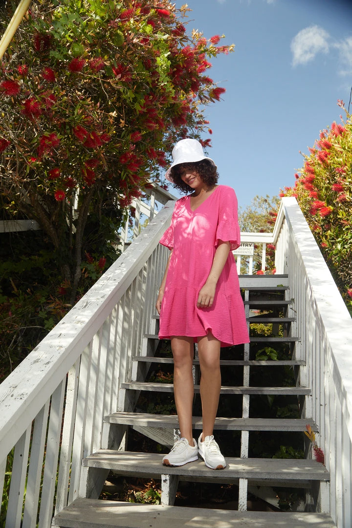 Velvet By Graham & Spencer BRIANNE COTTON GAUZE TIERED DRESS Womens 13 Velvet By Graham & Spencer BRIANNE COTTON GAUZE TIERED DRESS Womens