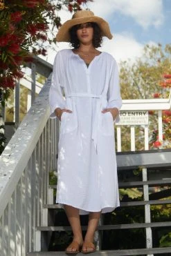 Velvet By Graham & Spencer CHRISTELLE COTTON GAUZE MIDI DRESS 28 Velvet By Graham & Spencer CHRISTELLE COTTON GAUZE MIDI DRESS