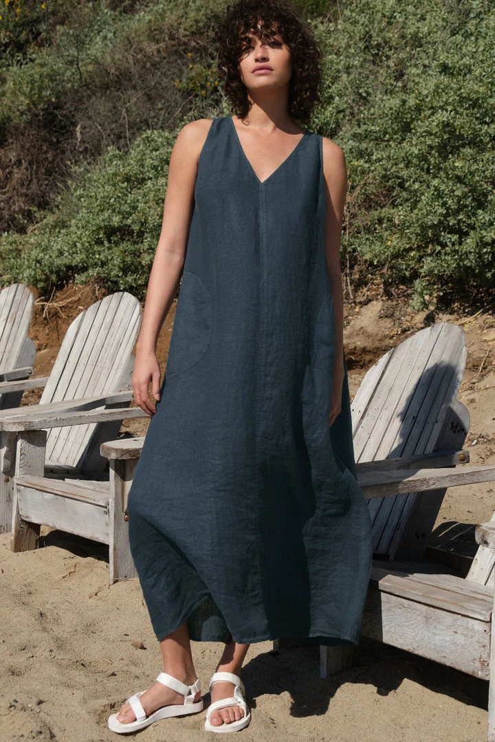 Velvet By Graham & Spencer Womens ACADIA LINEN MAXI DRESS 2 Velvet By Graham & Spencer Womens ACADIA LINEN MAXI DRESS