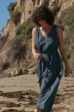 Velvet By Graham & Spencer Womens ACADIA LINEN MAXI DRESS 9 Velvet By Graham & Spencer Womens ACADIA LINEN MAXI DRESS