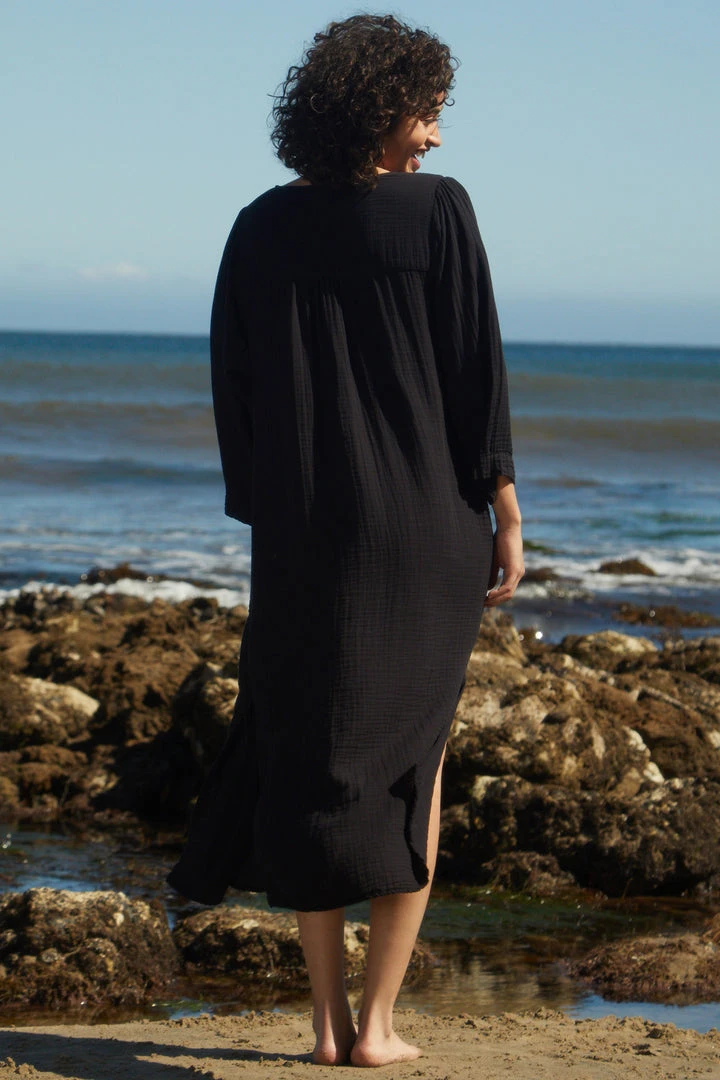 Velvet By Graham & Spencer CHRISTELLE COTTON GAUZE MIDI DRESS 4 Velvet By Graham & Spencer CHRISTELLE COTTON GAUZE MIDI DRESS