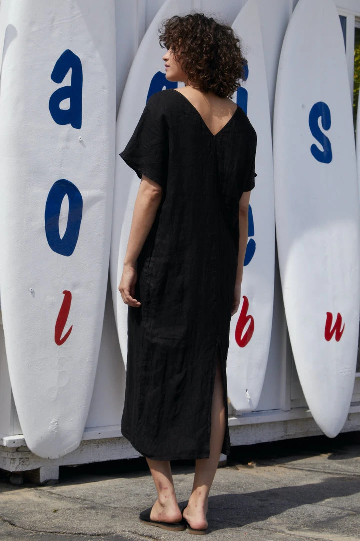 Velvet By Graham & Spencer YANA LINEN CAFTAN DRESS 9 Velvet By Graham & Spencer YANA LINEN CAFTAN DRESS