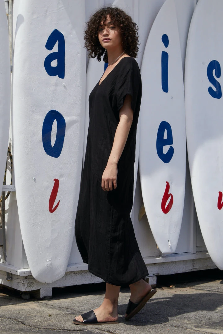 Velvet By Graham & Spencer YANA LINEN CAFTAN DRESS 8 Velvet By Graham & Spencer YANA LINEN CAFTAN DRESS