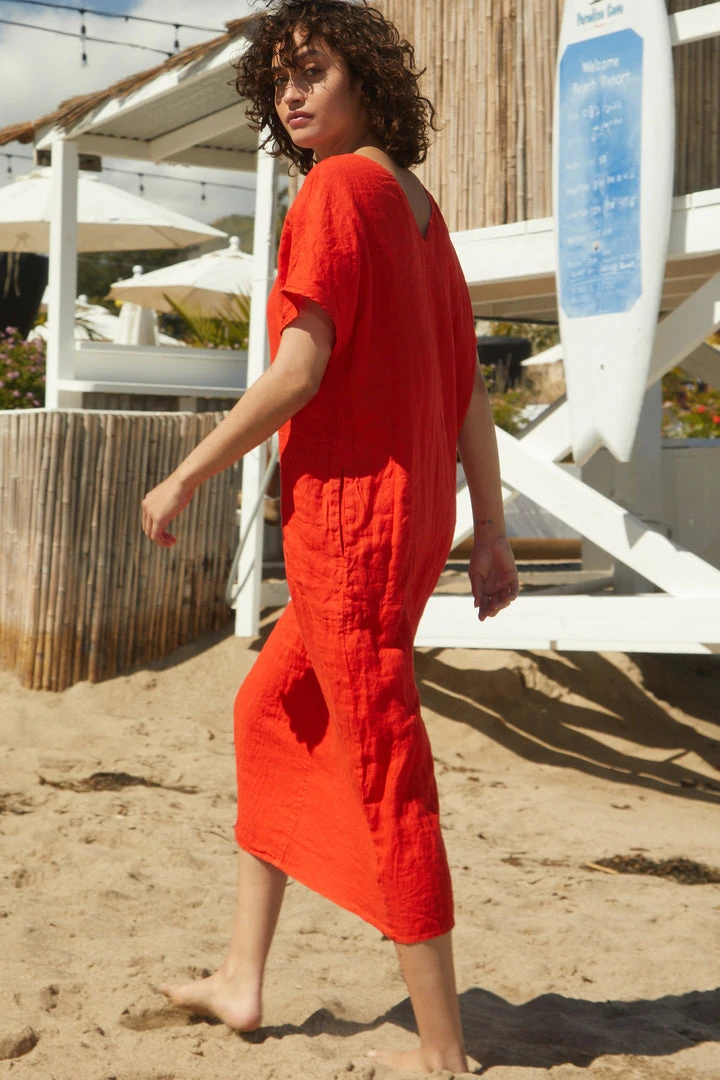 Velvet By Graham & Spencer YANA LINEN CAFTAN DRESS 2 Velvet By Graham & Spencer YANA LINEN CAFTAN DRESS