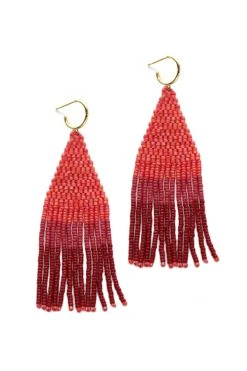 FRANJA BEADED FRINGE EARRINGS BY BLUMA PROJECT Womens 41 FRANJA BEADED FRINGE EARRINGS BY BLUMA PROJECT Womens