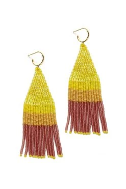 FRANJA BEADED FRINGE EARRINGS BY BLUMA PROJECT Womens 43 FRANJA BEADED FRINGE EARRINGS BY BLUMA PROJECT Womens