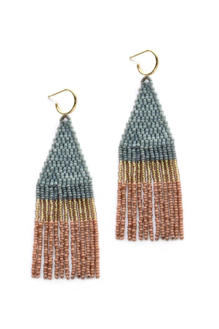 FRANJA BEADED FRINGE EARRINGS BY BLUMA PROJECT Womens 9 FRANJA BEADED FRINGE EARRINGS BY BLUMA PROJECT Womens