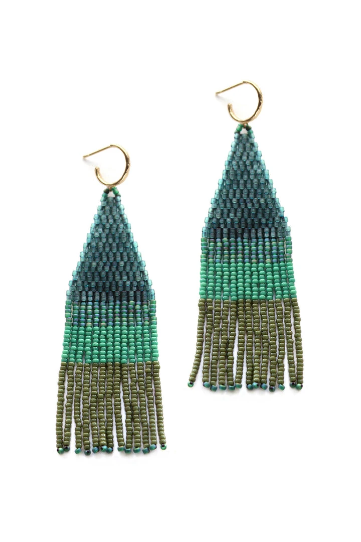 FRANJA BEADED FRINGE EARRINGS BY BLUMA PROJECT Womens 16 FRANJA BEADED FRINGE EARRINGS BY BLUMA PROJECT Womens