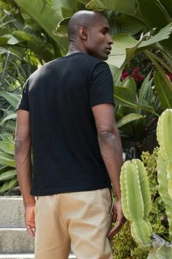 Velvet By Graham & Spencer Mens AMARO CREW NECK SLUB TEE