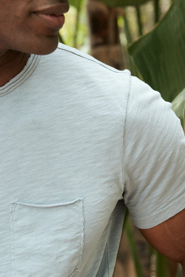 Velvet By Graham & Spencer Mens CHAD RAW EDGE COTTON SLUB POCKET TEE 6 Velvet By Graham & Spencer Mens CHAD RAW EDGE COTTON SLUB POCKET TEE
