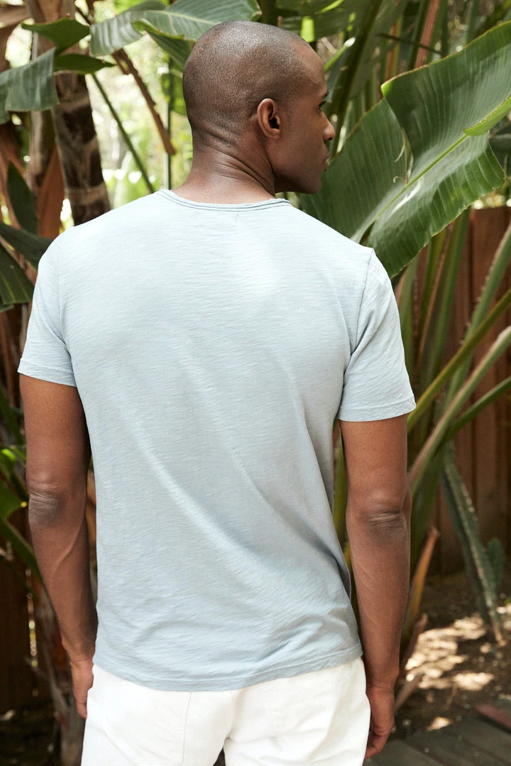 Velvet By Graham & Spencer Mens CHAD RAW EDGE COTTON SLUB POCKET TEE 4 Velvet By Graham & Spencer Mens CHAD RAW EDGE COTTON SLUB POCKET TEE