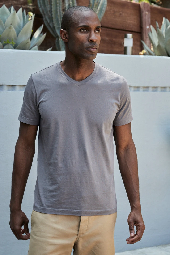 Velvet By Graham & Spencer SAMSEN WHISPER CLASSIC V-NECK TEE 1 Velvet By Graham & Spencer SAMSEN WHISPER CLASSIC V-NECK TEE