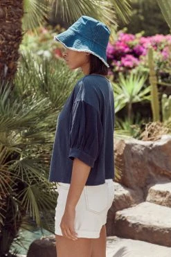 Velvet By Graham & Spencer CLAUDIA PUFF SLEEVE TEE Womens