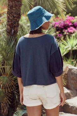 Velvet By Graham & Spencer CLAUDIA PUFF SLEEVE TEE Womens