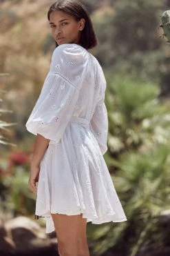 Velvet By Graham & Spencer Womens GRACIE COTTON EYELET DRESS 13 Velvet By Graham & Spencer Womens GRACIE COTTON EYELET DRESS