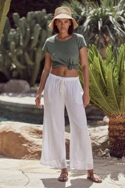 Velvet By Graham & Spencer ODELIA COTTON SLUB CREW NECK TEE 30 Velvet By Graham & Spencer ODELIA COTTON SLUB CREW NECK TEE