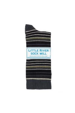 MULTI STRIPE CREW SOCK BY LITTLE RIVER SOCK MILL 25 MULTI STRIPE CREW SOCK BY LITTLE RIVER SOCK MILL