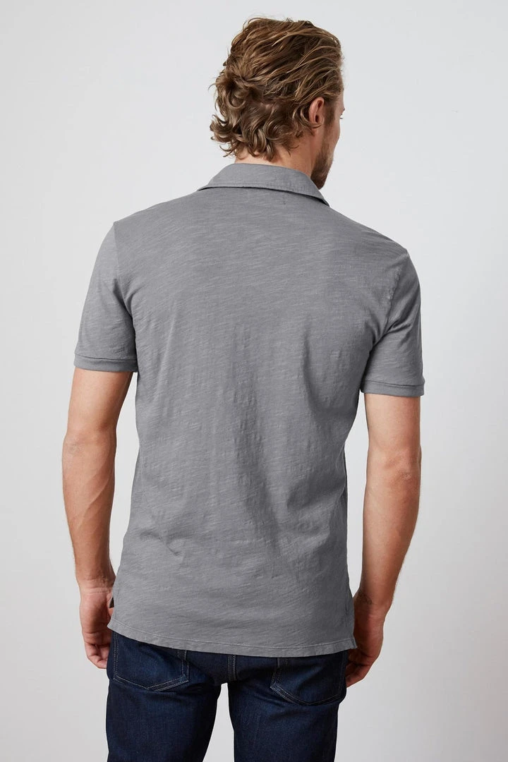 Velvet By Graham & Spencer Mens RANDALL COTTON SLUB POLO 13 Velvet By Graham & Spencer Mens RANDALL COTTON SLUB POLO