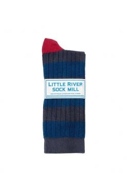 Velvet By Graham & Spencer STRIPED RIB CREW SOCK BY LITTLE RIVER SOCK MILL Accessories 11 Velvet By Graham & Spencer STRIPED RIB CREW SOCK BY LITTLE RIVER SOCK MILL Accessories