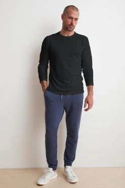 Velvet By Graham & Spencer AUSTIN SUEDED JERSEY LONG SLEEVE TEE 6 Velvet By Graham & Spencer AUSTIN SUEDED JERSEY LONG SLEEVE TEE