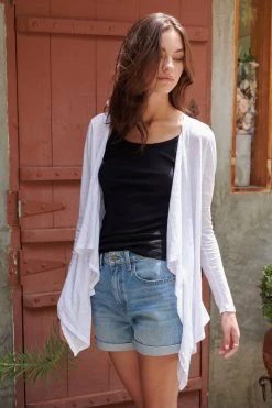 Velvet By Graham & Spencer CHAMPAGNE OPEN CARDIGAN