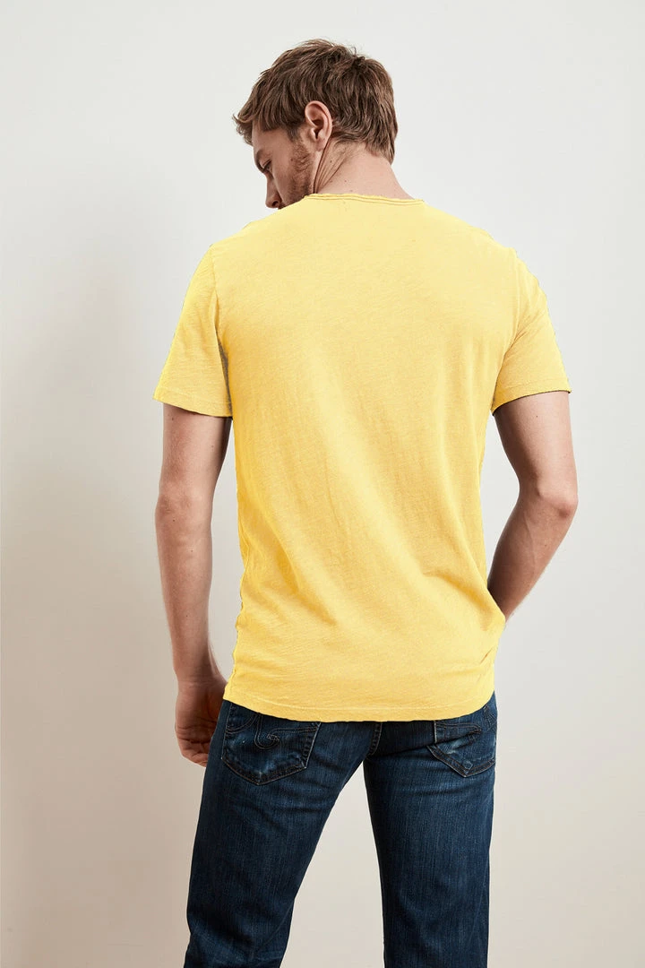 Velvet By Graham & Spencer Mens CHAD RAW EDGE COTTON SLUB POCKET TEE 49 Velvet By Graham & Spencer Mens CHAD RAW EDGE COTTON SLUB POCKET TEE