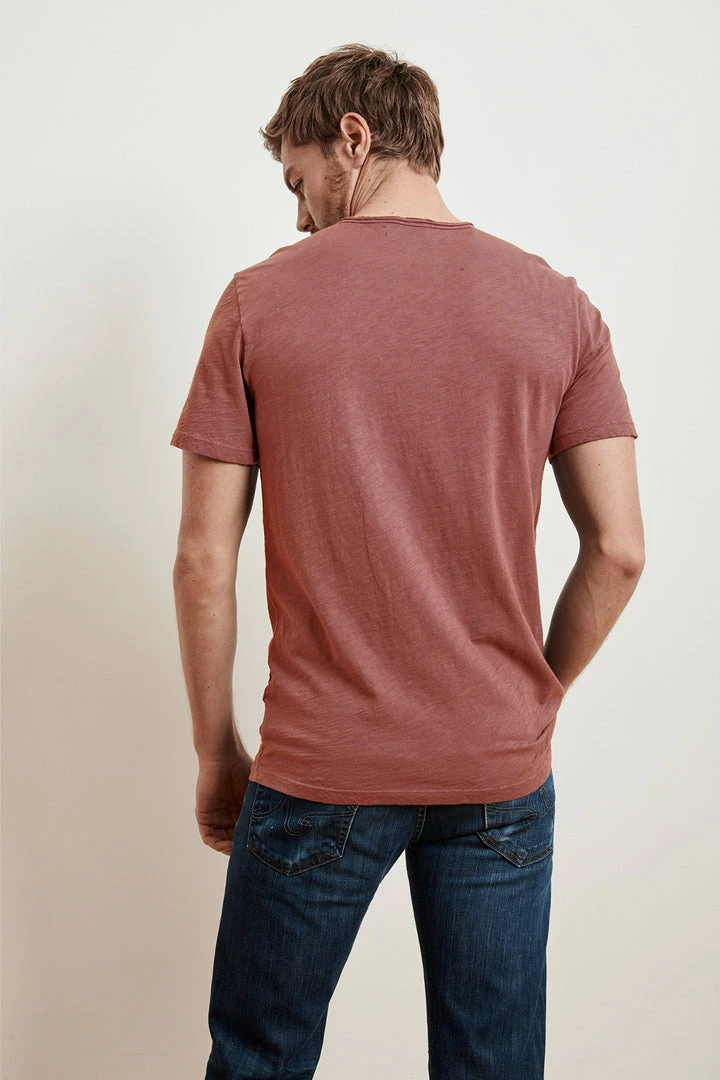 Velvet By Graham & Spencer Mens CHAD RAW EDGE COTTON SLUB POCKET TEE 53 Velvet By Graham & Spencer Mens CHAD RAW EDGE COTTON SLUB POCKET TEE