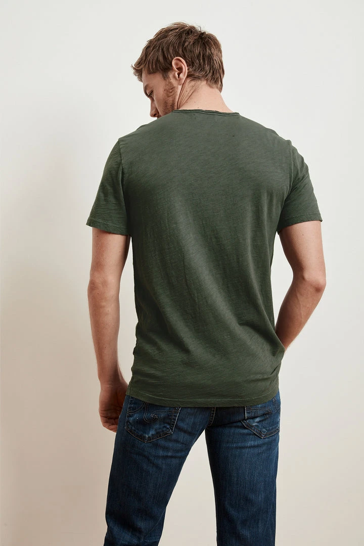 Velvet By Graham & Spencer Mens CHAD RAW EDGE COTTON SLUB POCKET TEE 51 Velvet By Graham & Spencer Mens CHAD RAW EDGE COTTON SLUB POCKET TEE