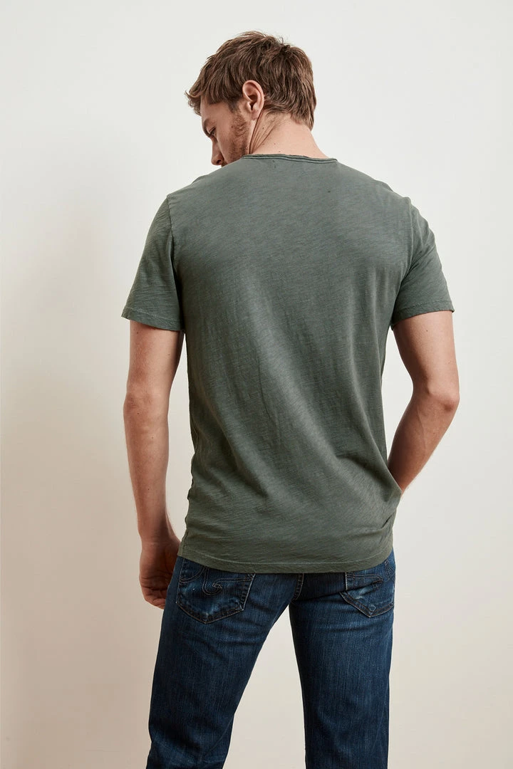 Velvet By Graham & Spencer Mens CHAD RAW EDGE COTTON SLUB POCKET TEE 47 Velvet By Graham & Spencer Mens CHAD RAW EDGE COTTON SLUB POCKET TEE