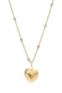 Phyllis+Rosie Womens DOUBLE FACE HEART NECKLACE BY PHYLLIS AND ROSIE