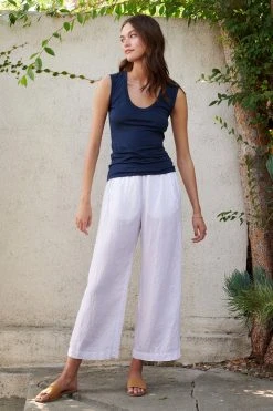 Velvet By Graham & Spencer Womens LOLA LINEN PANT 83 Velvet By Graham & Spencer Womens LOLA LINEN PANT