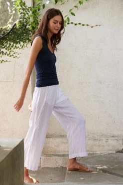 Velvet By Graham & Spencer Womens LOLA LINEN PANT 84 Velvet By Graham & Spencer Womens LOLA LINEN PANT