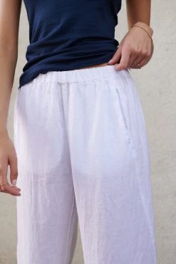 Velvet By Graham & Spencer Womens LOLA LINEN PANT 85 Velvet By Graham & Spencer Womens LOLA LINEN PANT