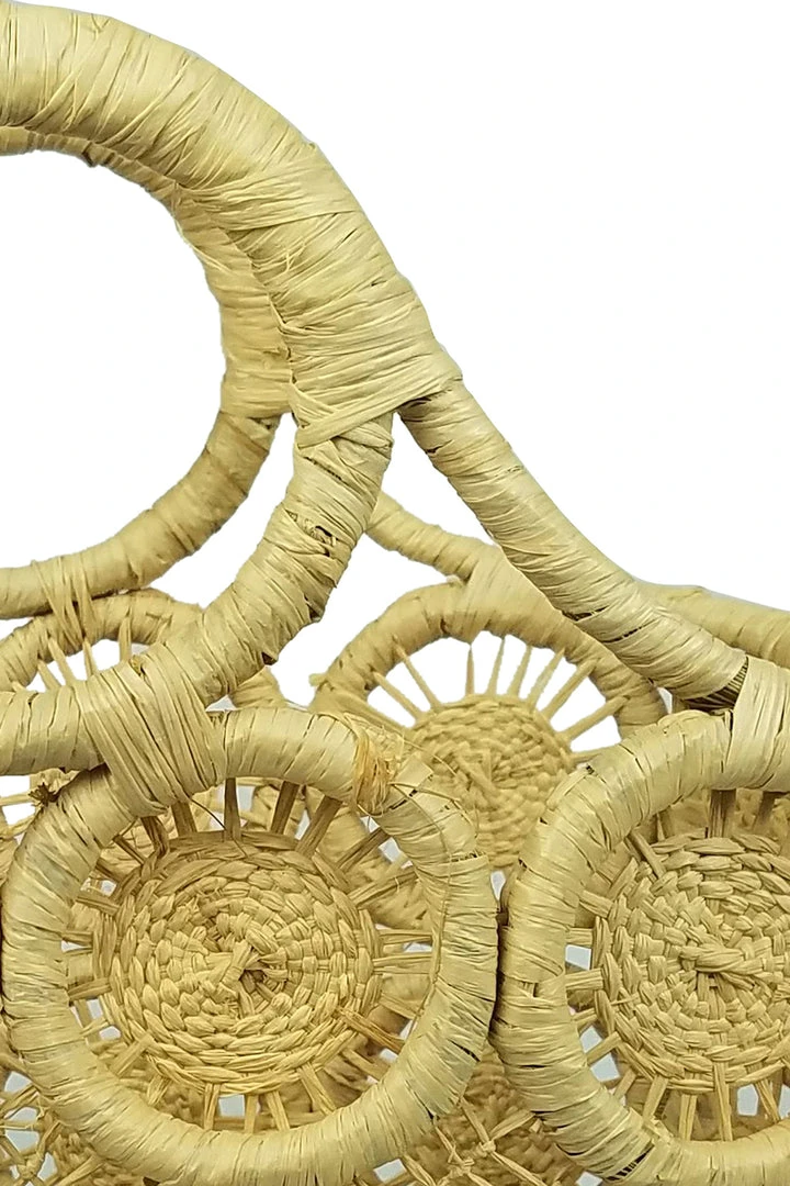 Velvet By Graham & Spencer MACRAME SMALL STRAW TOTE 3 Velvet By Graham & Spencer MACRAME SMALL STRAW TOTE