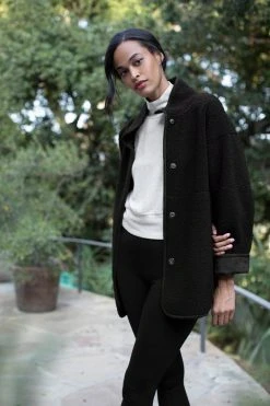 Velvet By Graham & Spencer Womens ALBANY REVERSIBLE LUX SHERPA COAT 67 Velvet By Graham & Spencer Womens ALBANY REVERSIBLE LUX SHERPA COAT