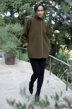 Velvet By Graham & Spencer Womens ALBANY REVERSIBLE LUX SHERPA COAT 49 Velvet By Graham & Spencer Womens ALBANY REVERSIBLE LUX SHERPA COAT