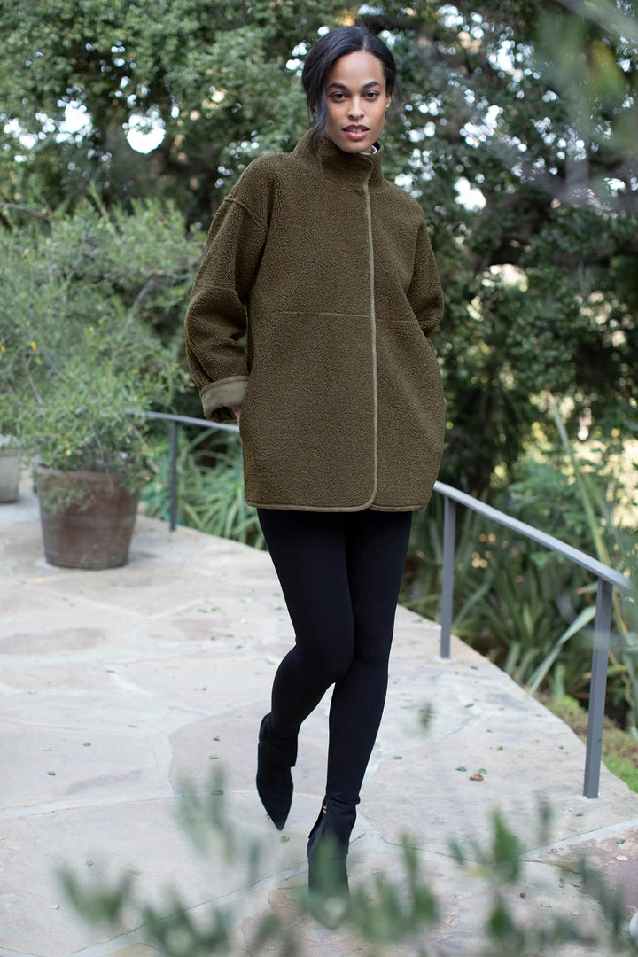 Velvet By Graham & Spencer Womens ALBANY REVERSIBLE LUX SHERPA COAT 13 Velvet By Graham & Spencer Womens ALBANY REVERSIBLE LUX SHERPA COAT