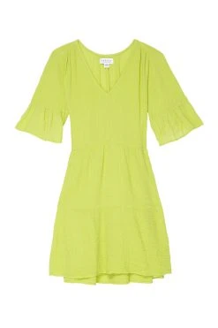 Velvet By Graham & Spencer BRIANNE COTTON GAUZE TIERED DRESS Womens 20 Velvet By Graham & Spencer BRIANNE COTTON GAUZE TIERED DRESS Womens