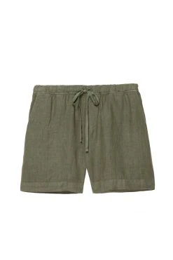 Velvet By Graham & Spencer Womens TAMMY DRAWSTRING LINEN SHORT