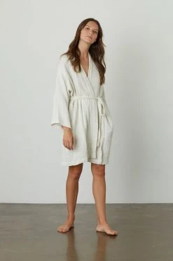 Jenny Graham Home MINI COTTON GAUZE ROBE 9 Jenny Graham Home MINI COTTON GAUZE ROBE
