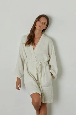 Jenny Graham Home MINI COTTON GAUZE ROBE 11 Jenny Graham Home MINI COTTON GAUZE ROBE