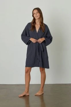 Jenny Graham Home MINI COTTON GAUZE ROBE 13 Jenny Graham Home MINI COTTON GAUZE ROBE