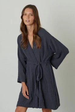 Jenny Graham Home MINI COTTON GAUZE ROBE 15 Jenny Graham Home MINI COTTON GAUZE ROBE