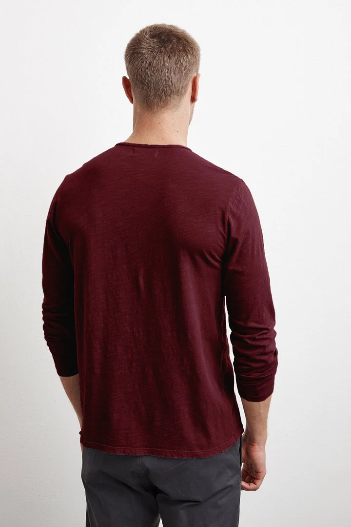 Velvet By Graham & Spencer SIMEON RAW EDGE COTTON SLUB TEE 6 Velvet By Graham & Spencer SIMEON RAW EDGE COTTON SLUB TEE