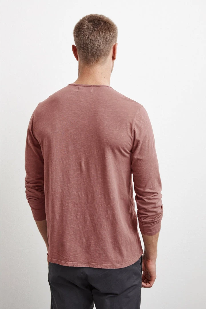 Velvet By Graham & Spencer SIMEON RAW EDGE COTTON SLUB TEE 4 Velvet By Graham & Spencer SIMEON RAW EDGE COTTON SLUB TEE
