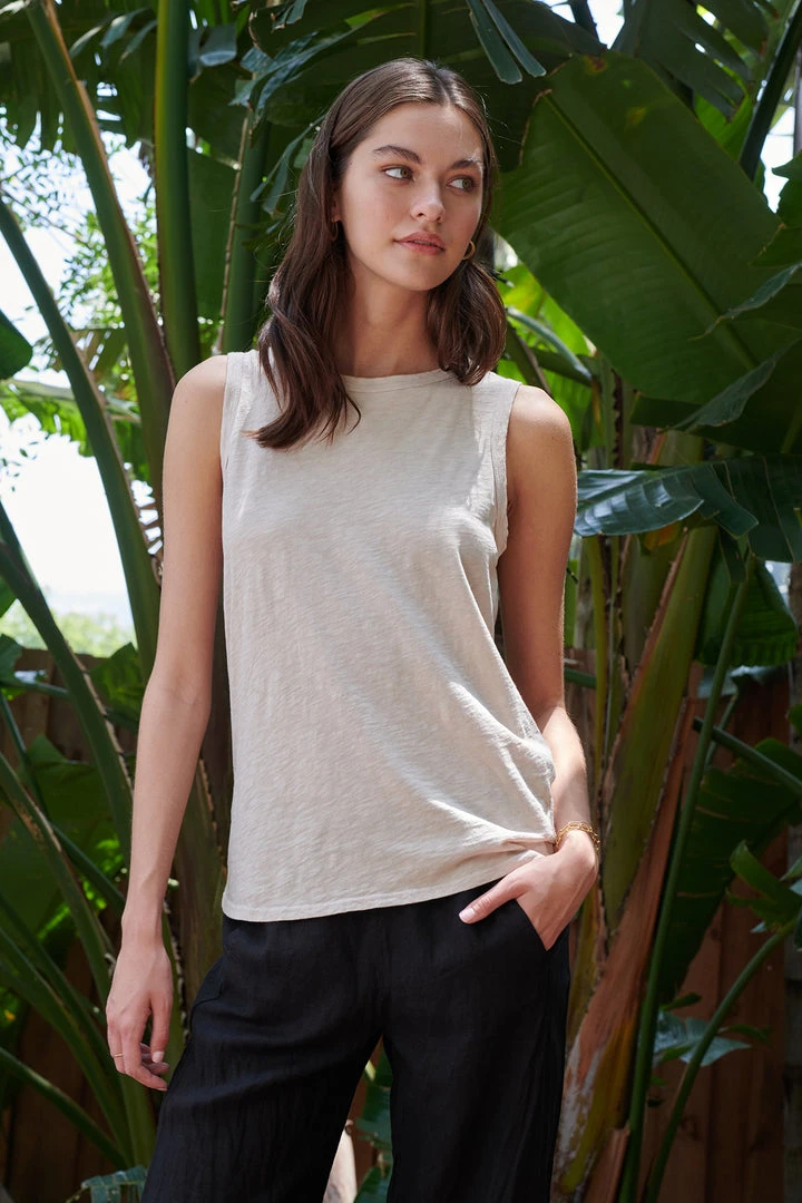 Velvet By Graham & Spencer TAURUS COTTON SLUB TANK 35 Velvet By Graham & Spencer TAURUS COTTON SLUB TANK