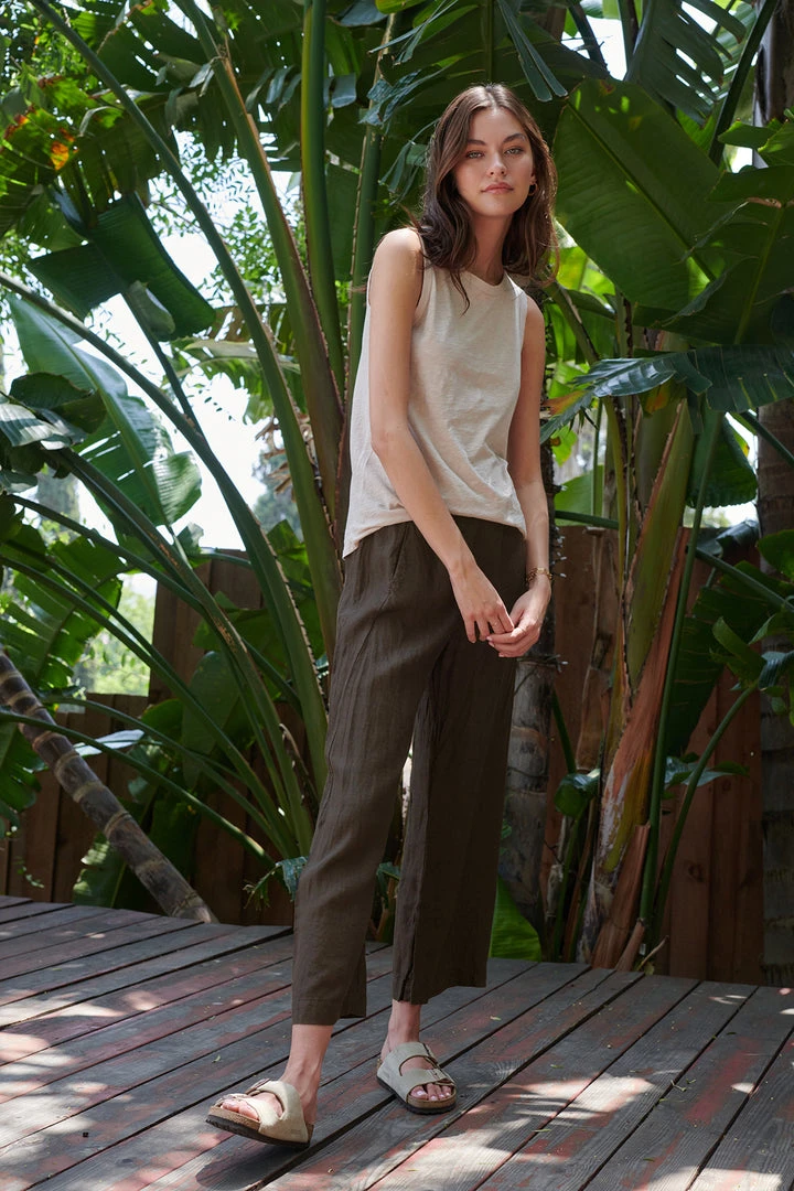 Velvet By Graham & Spencer Womens LOLA LINEN PANT 2 Velvet By Graham & Spencer Womens LOLA LINEN PANT