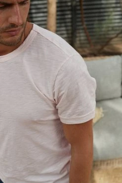 Velvet By Graham & Spencer Mens AMARO CREW NECK SLUB TEE