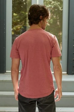 Velvet By Graham & Spencer Mens AMARO CREW NECK SLUB TEE