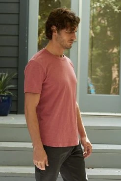 Velvet By Graham & Spencer Mens AMARO CREW NECK SLUB TEE